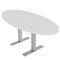 Skutchi Designs 33.5 in W, 69.5 in L, 29 in H, Engineered Wood Top, White HAR-OVL-34x70-T-WHCYPRESS - alternate 1